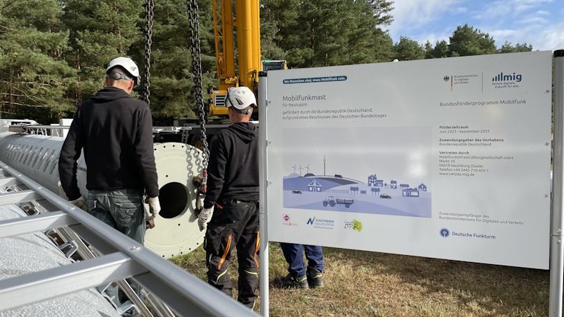 Mastbau im Rahmen der Mobilfunkförderung Mastbau im Rahmen der Mobilfunkförderung