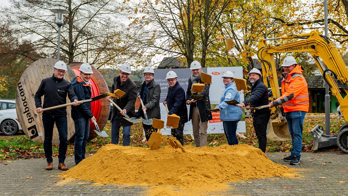 Spatenstich Breitbandausbau in Schorndorf Spatenstich Breitbandausbau in Schorndorf