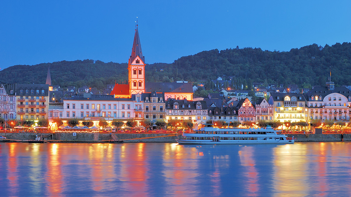 Aufnahme von Boppard am Rhein Aufnahme von Boppard am Rhein