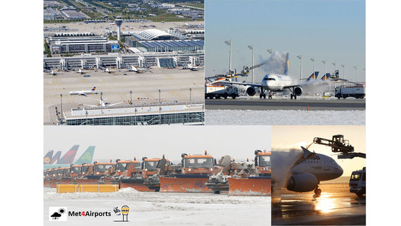 Zum Artikel vier fotos mit flugzeugen zu unterschiedlichen wetterlagen