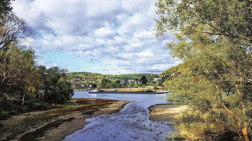 Ahrmündung bei Sinzig, Rhein-km 629 Ahrmündung bei Sinzig, Rhein-km 629