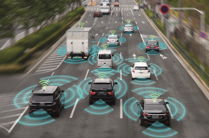 Sensing system and wireless communication network of vehicle. Autonomous car. Driverless car. Self driving vehicle. Sensing system and wireless communication network of vehicle. Autonomous car. Driverless car. Self driving vehicle.