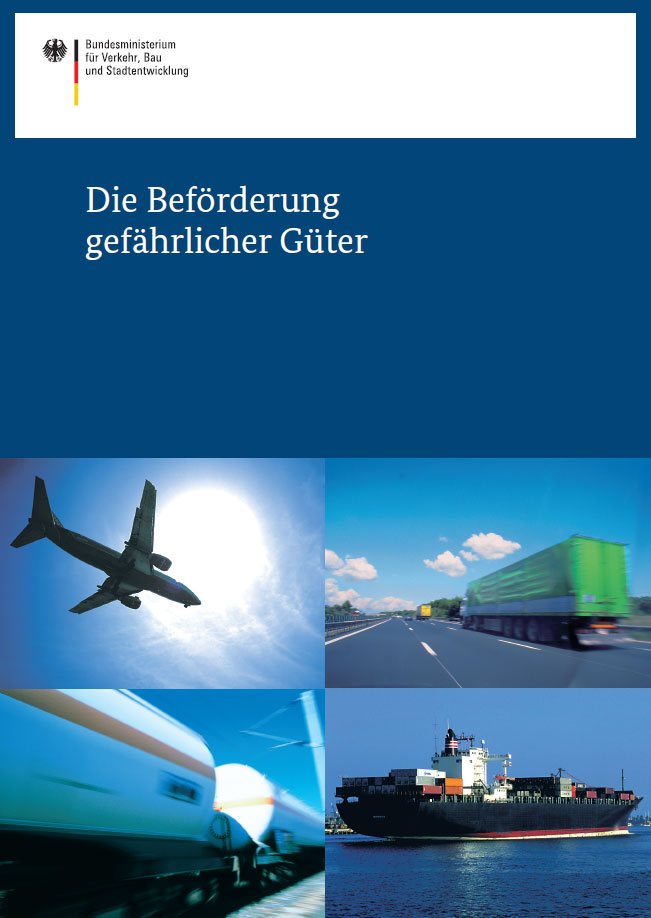 Titelblatt Broschüre gefährlicher Güter Titelblatt Broschüre gefährlicher Güter