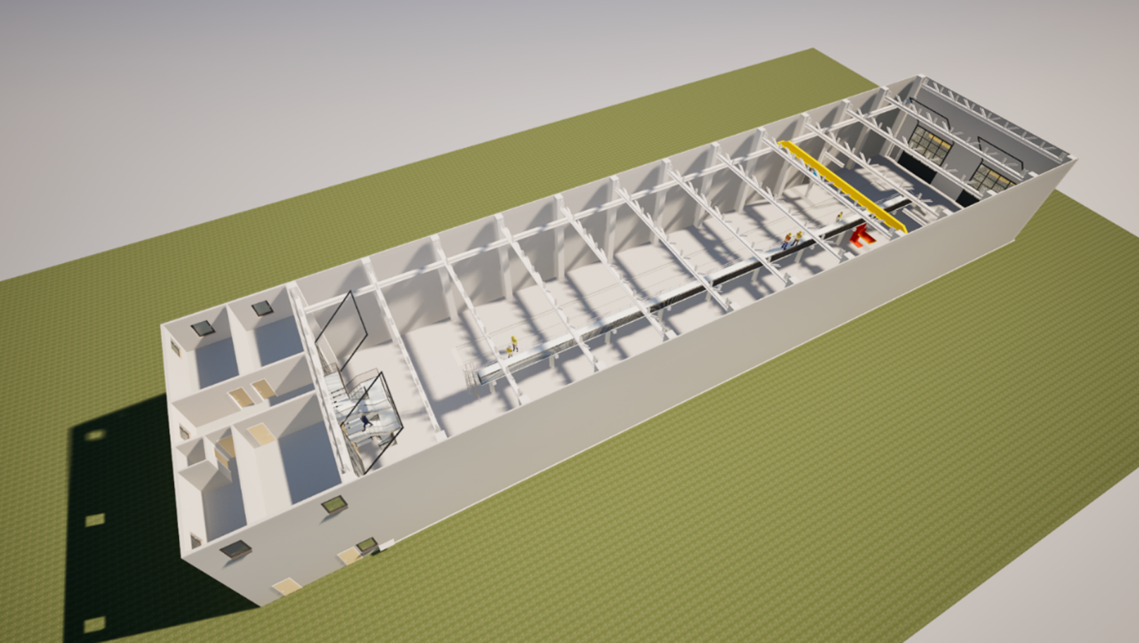 Modellgrafik eines Forschungszugs Modellgrafik eines Forschungszugs