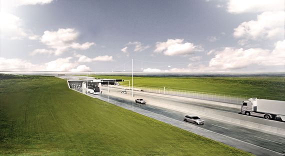 Fehmarnbelttunnel: Portal in Puttgarden Fehmarnbelttunnel: Portal in Puttgarden