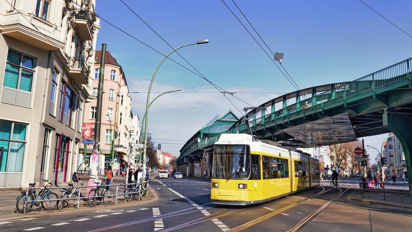 Szene aus dem Berliner Schienenverkehr Szene aus dem Berliner Schienenverkehr