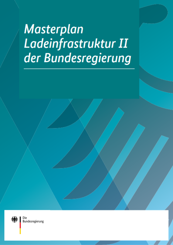 Link öffnet Einzelsicht der Publikation Cover des Masterplan Ladeinfrastruktur II der Bundesregierung