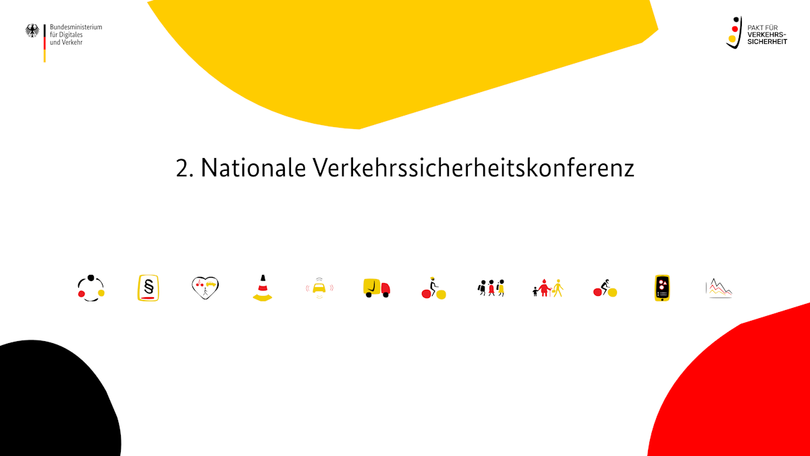 Schriftgrafik zur 2. Nationalen Verkehrssicherheitskonferenz 2023 Schriftgrafik zur 2. Nationalen Verkehrssicherheitskonferenz 2023
