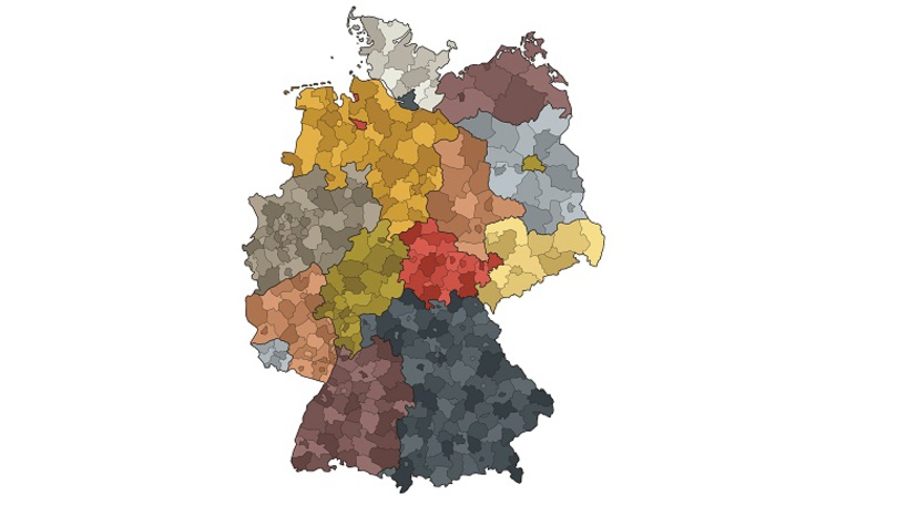 Deutschlandkarte: Strukturdatenprognose 2030 Deutschlandkarte: Strukturdatenprognose 2030