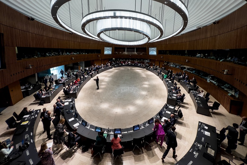 Konferenzraum des EU-Verkehrsministerrates Konferenzraum des EU-Verkehrsministerrates