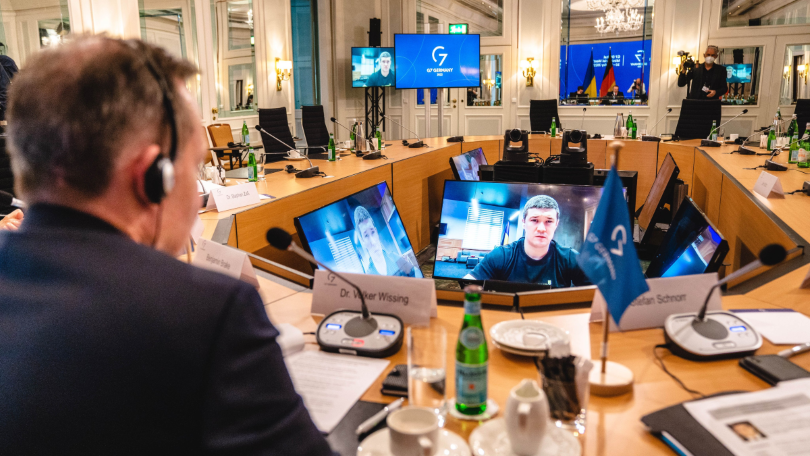 G7 Düsseldorf: Bundesminister Wissing im Gespräch zu Cybersicherheit und Cyberresilienz G7 Düsseldorf: Bundesminister Wissing im Gespräch zu Cybersicherheit und Cyberresilienz