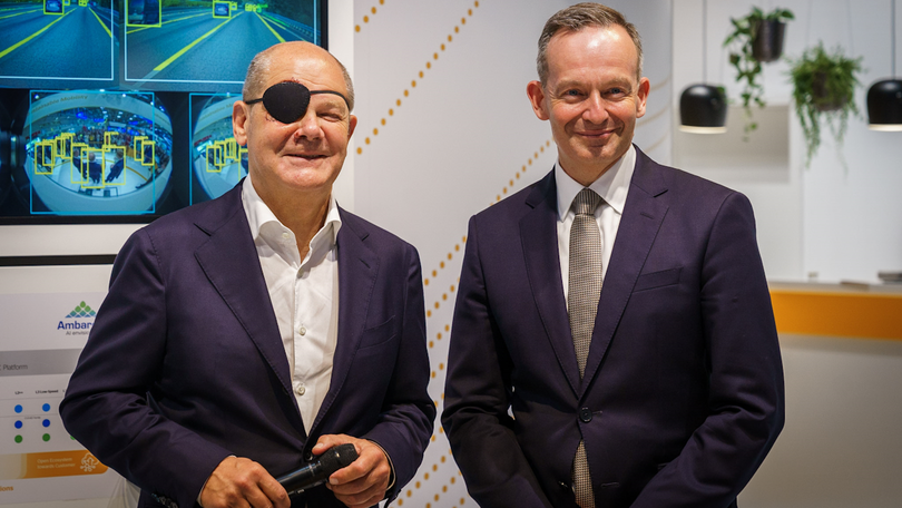 Scholz und Wissing auf der IAA Scholz und Wissing auf der IAA