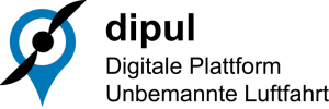 Logo der Digitalen Plattform Unbemannte Luftfahrt (dipul) Logo der Digitalen Plattform Unbemannte Luftfahrt (dipul)