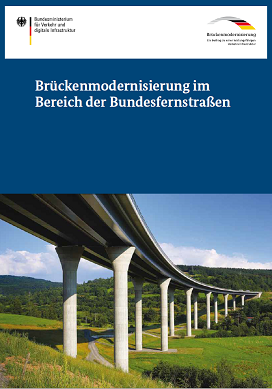Cover der Publikation „Brückenmodernisierung im Bereich der Bundesfernstraßen“ Cover der Publikation „Brückenmodernisierung im Bereich der Bundesfernstraßen“