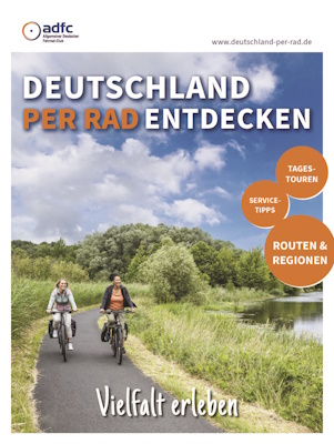 Link öffnet Einzelsicht der Publikation Deckblatt der Broschüre „Deutschland per Rad entdecken“