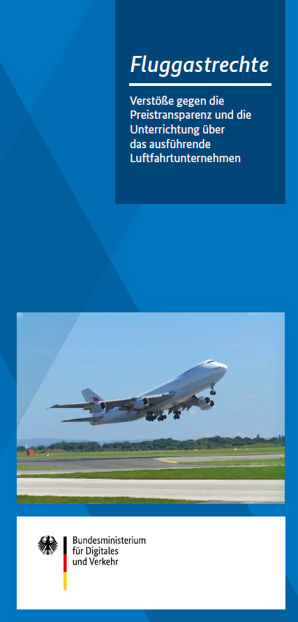Link öffnet Einzelsicht der Publikation Fluggastrechte – Verstöße gegen die Preistransparenz und die Unterrichtung über das ausführende Luftfahrtunternehmen