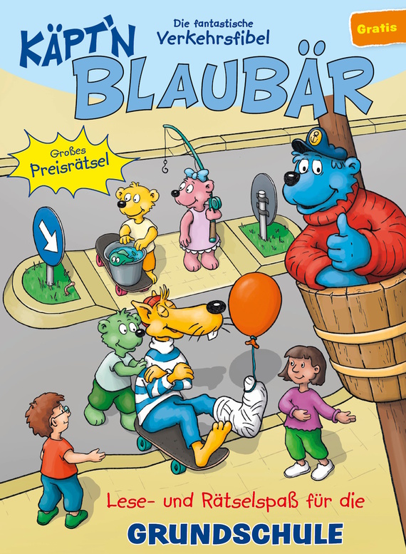 Link öffnet Einzelsicht der Publikation Cover der letzten Käptn Blaubär Verkehrsfibel (Grundschule)