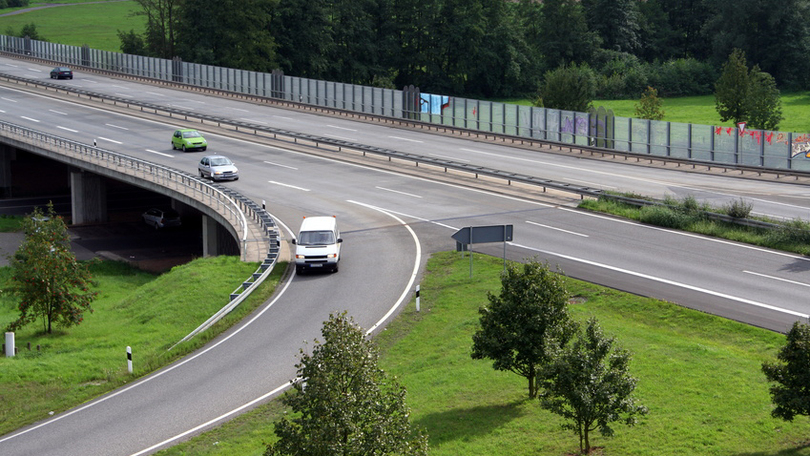 Autobahnabfahrt Autobahnabfahrt