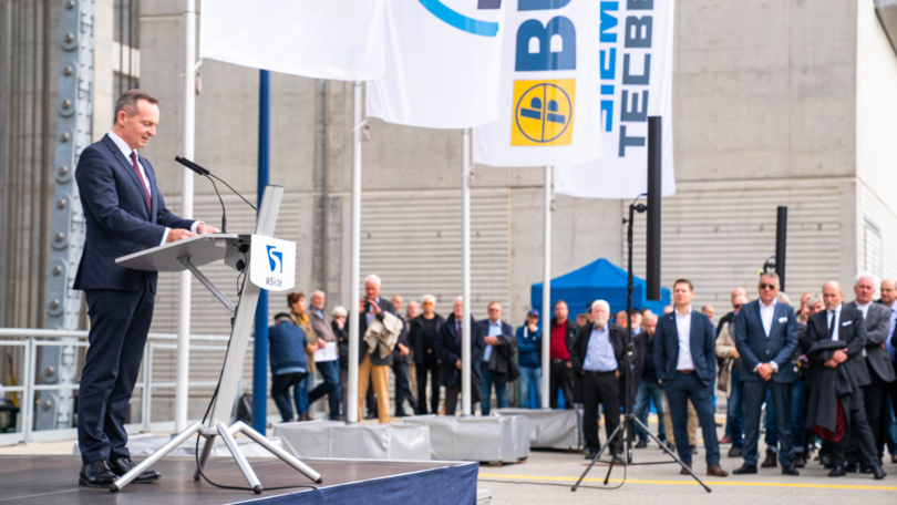 Volker Wissing beim Schiffshebewerk Niederfinow Volker Wissing beim Schiffshebewerk Niederfinow