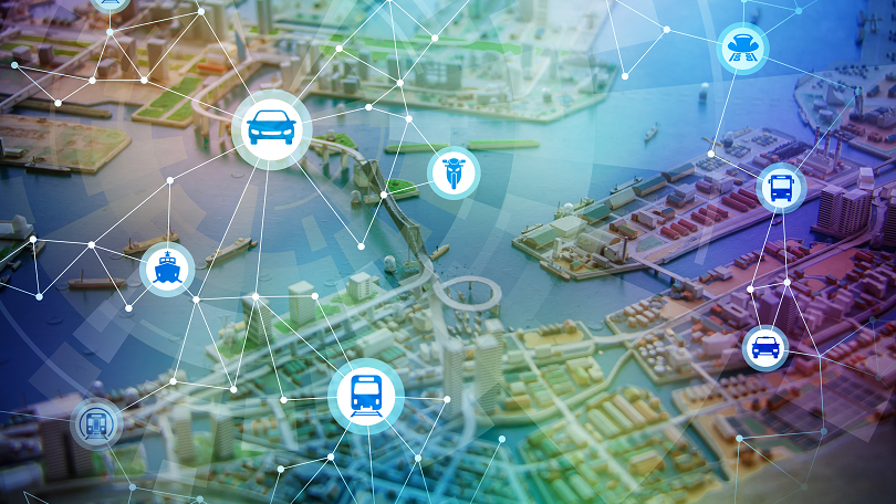 Illustration: Connected city Illustration: Connected city