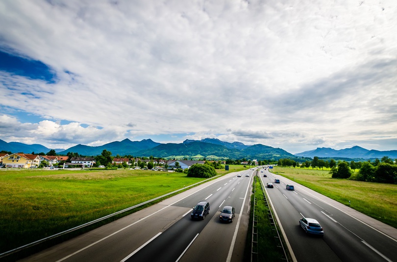A 8 near Siegsdorf at Chiemgau A 8 near Siegsdorf at Chiemgau