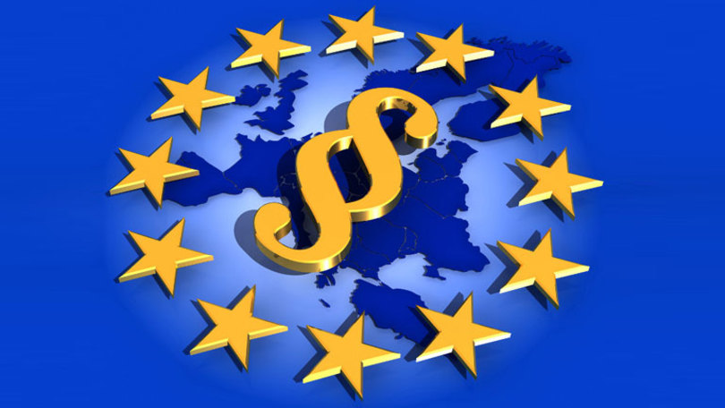 Illustration: paragraph highlighted on a map of europe Illustration: paragraph highlighted on a map of europe