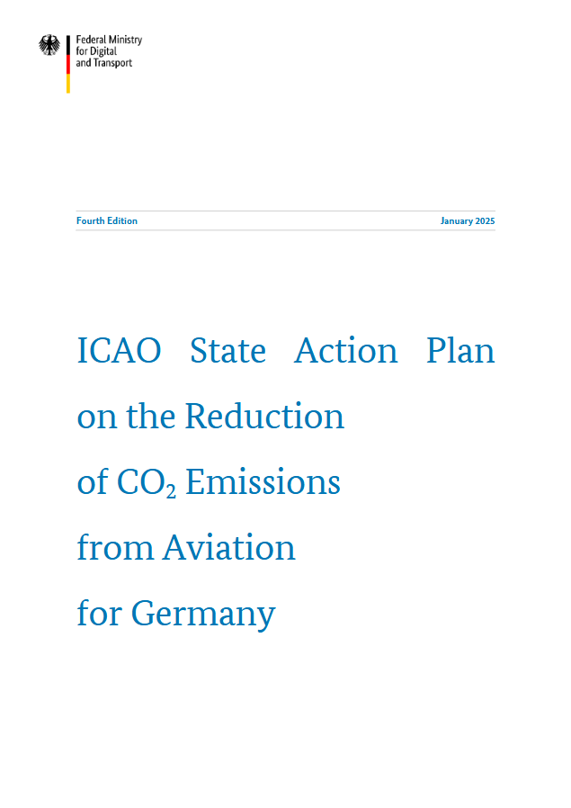 Link opens view of publication Cover: ICAO State Action Plan on the Reduction of CO2 Emissions from Aviation for Germany